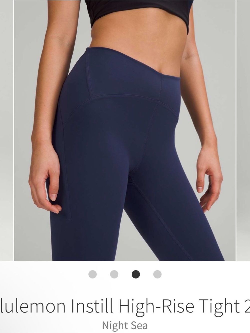 lululemon Instill High-Rise Leggings in Night Sea Blue